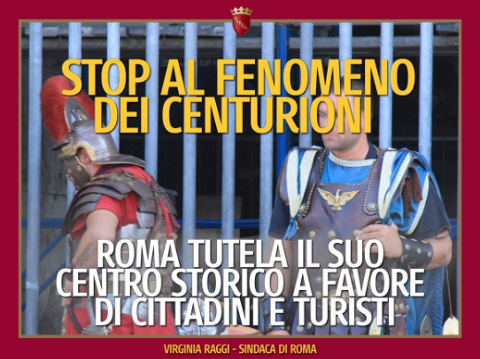 Tutte le volte che Virginia Raggi ha messo la parola fine al fenomeno dei centurioni al Colosseo article-post