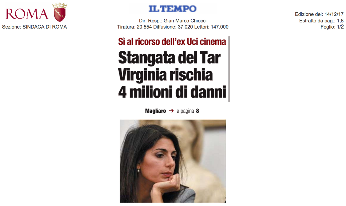 Così il Comune di Roma rischia di pagare 4 milioni di euro di danni article-post