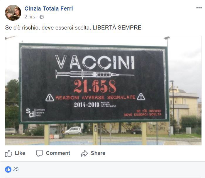 Cinzia Ferri: la sindaca M5S che condivide il manifesto free vax article-post