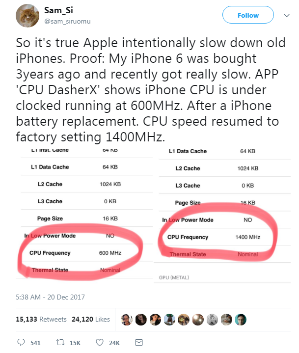 apple iphone lento batteria - 1