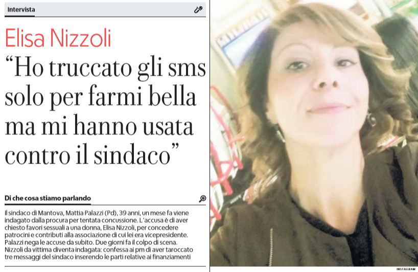 Elisa Nizzoli spiega perché ha truccato gli sms del sindaco Palazzi article-post