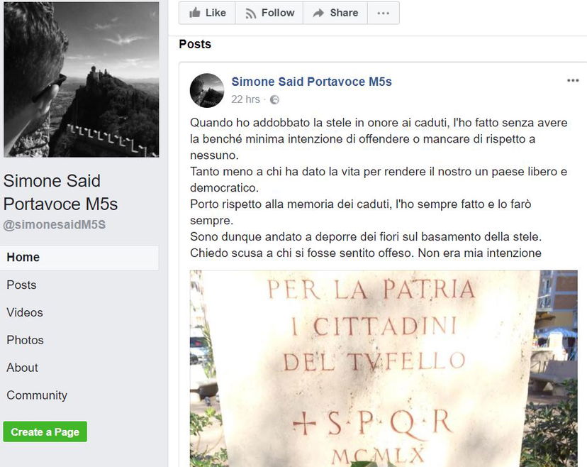 Simone Said: il consigliere M5S che scambia un monumento per un albero di Natale article-post