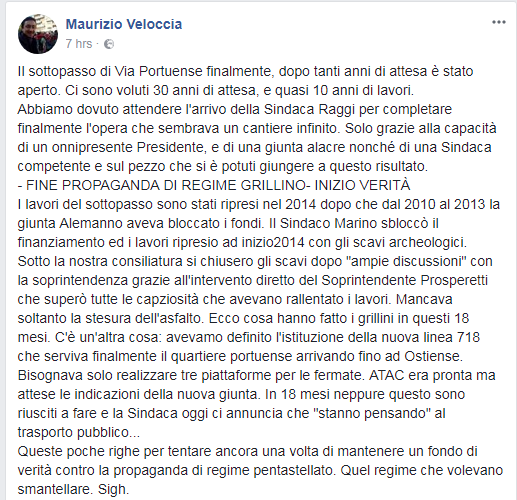sottopasso portuense virginia raggi municipio xi - 3