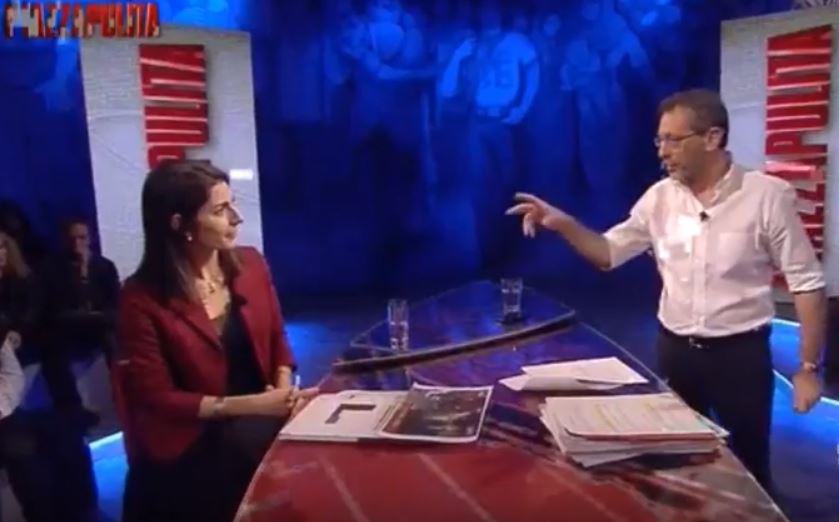 virginia raggi corrado formigli