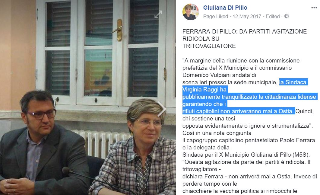 giuliana di pillo tritovagliatore ostia