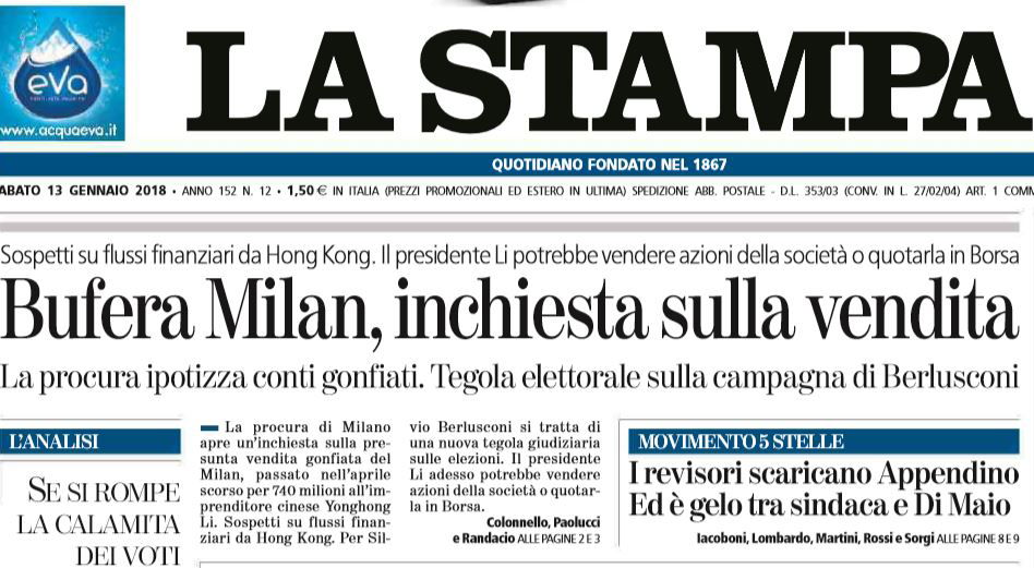 L'inchiesta sulla vendita del Milan article-post