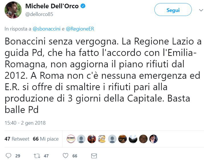 A Roma non c’è nessuna emergenza rifiuti, parola di deputato M5S emiliano article-post