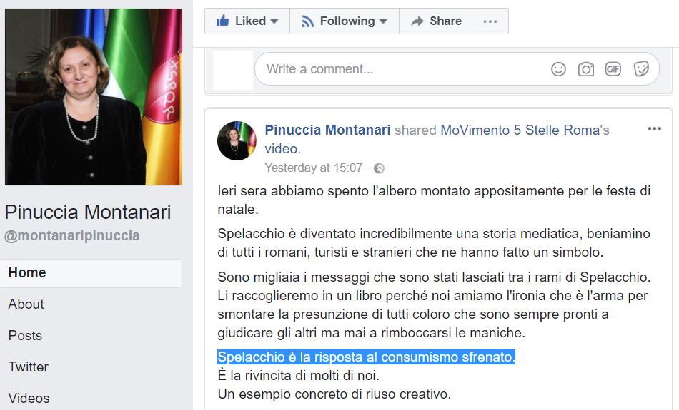 Pinuccia Montanari e Spelacchio come risposta al consumismo sfrenato article-post