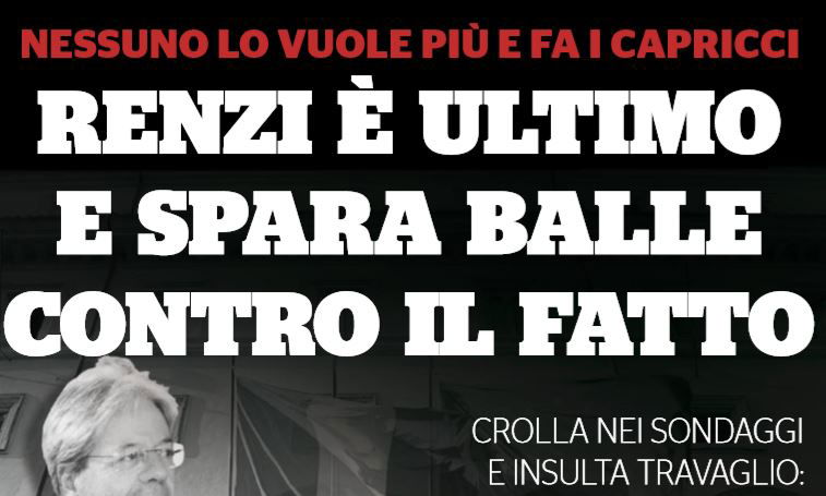 Il Fatto e Renzi ultimo nei sondaggi article-post
