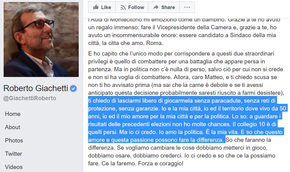 Roberto Giachetti candidato PD nel collegio di Sesto Fiorentino article-post