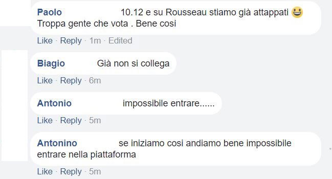 Parlamentarie, Rousseau è già in tilt article-post