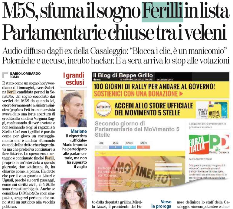 La bufala di Sabrina Ferilli corteggiata dal M5S article-post