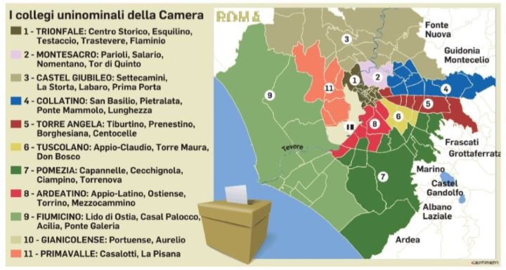 scheda elettorale come si vota a roma