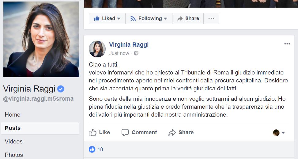 Perché Virginia Raggi chiede il giudizio immediato sul caso Marra article-post