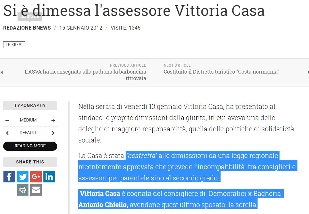Vittoria Casa: la candidata M5S che è stata assessora a Bagheria e coordinatrice PD article-post
