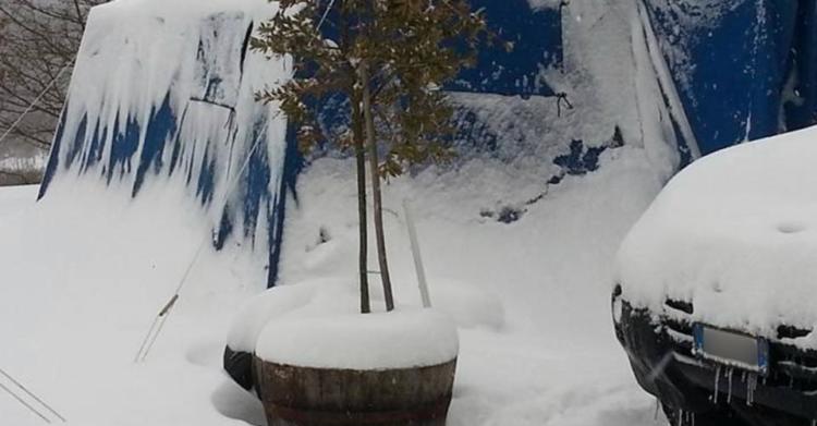 amatrice accumoli neve casette
