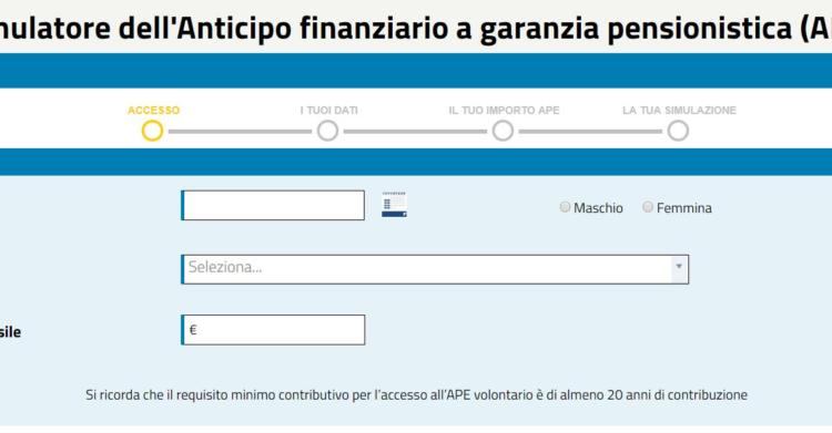 inps simulatore ape volontaria 1