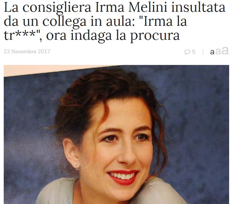 Il consigliere a 5 Stelle indagato per la scritta sessista su una scheda article-post
