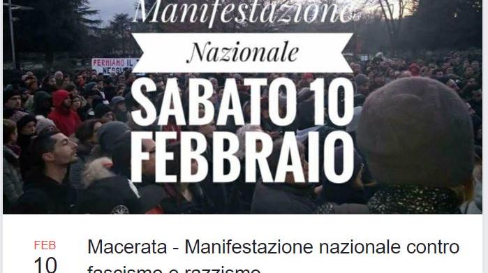 manifestazione macerata 10 febbraio