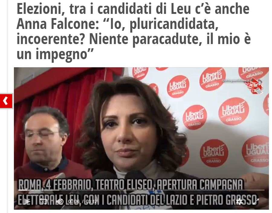 pluricandidature anna falcone