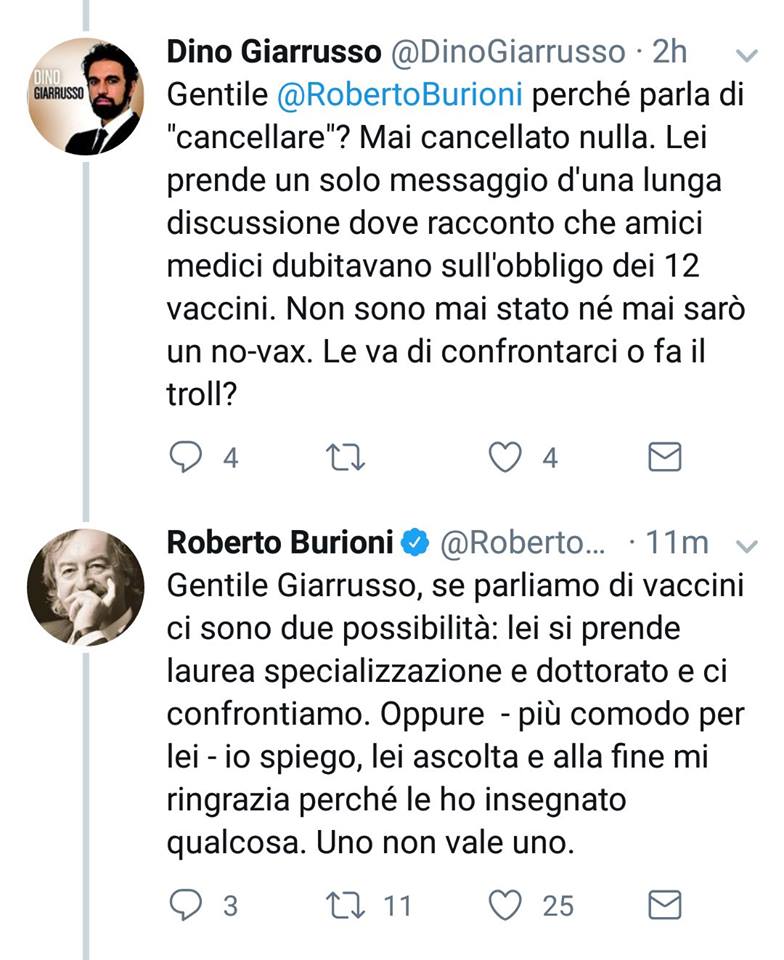 roberto burioni dino giarrusso