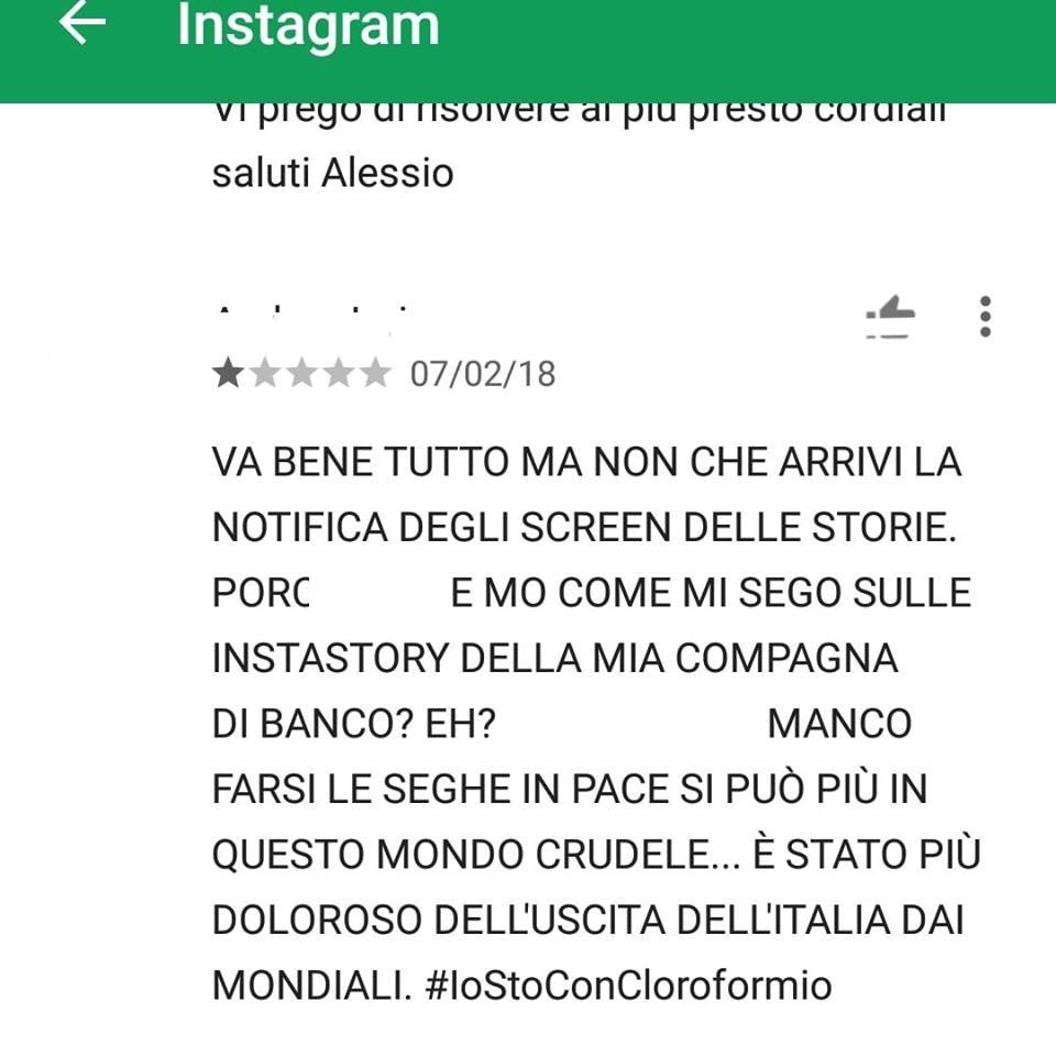 storie instagram notifica screenshot