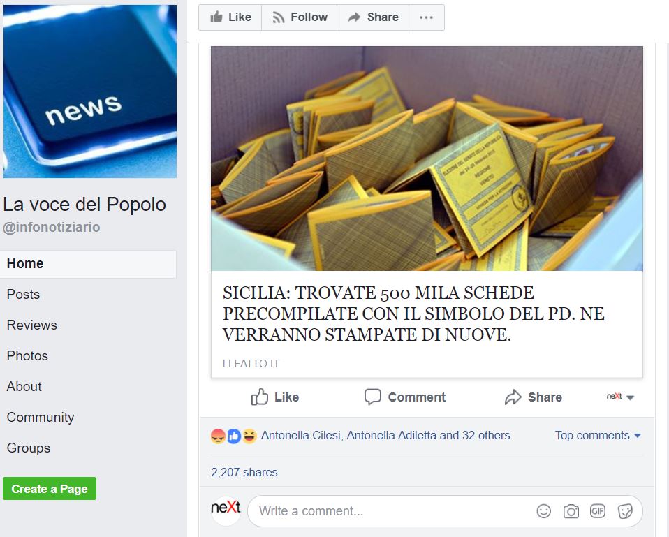 La bufala delle 500mila schede con il voto PD trovate in Sicilia article-post