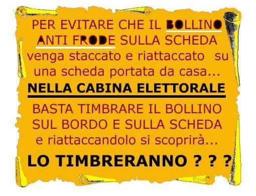 bollino antifrode scheda elettorale 1