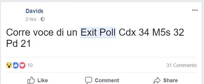 exit poll falsi