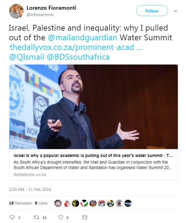 fioramonti ambasciatore israele boicottaggio - 2