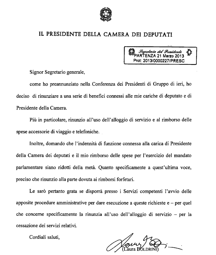 roberto fico taglio indennità privilegi stipendio camera boldrini - 1
