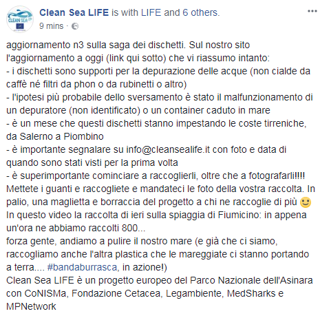 mappa dischetti spiagge clean sea life - 2