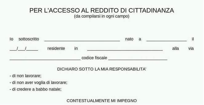 I (falsi) moduli per la richiesta del reddito di cittadinanza article-post