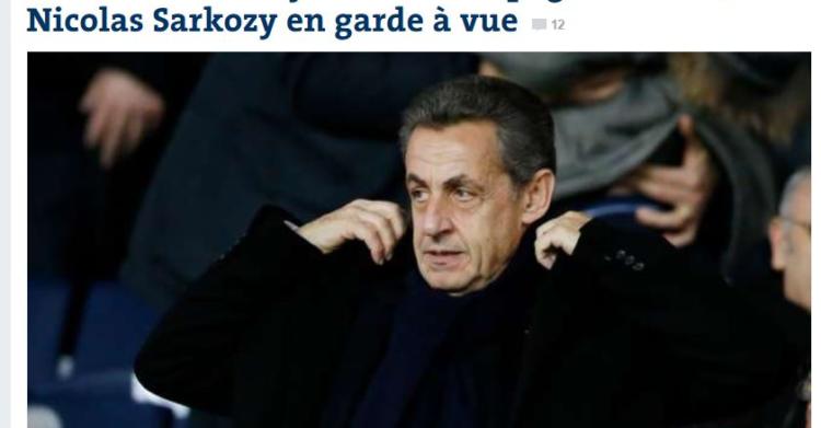 nicolas sarkozy arrestato