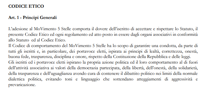 statuto parlamentari m5s -1