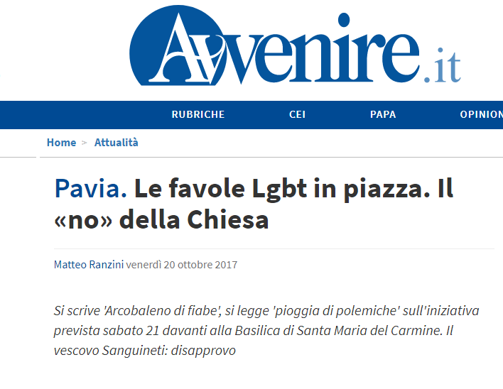 vescovo pavia omosessuali sanguineti - 2