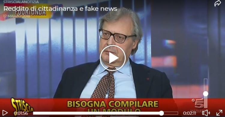 vittorio sgarbi striscia la notizia reddito di cittadinanza