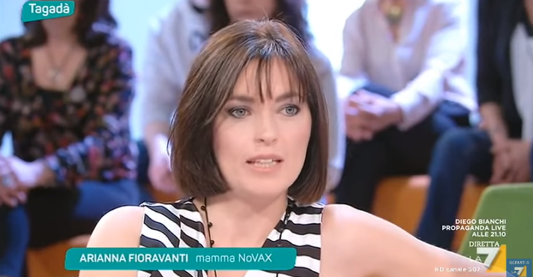 arianna fioravanti mamma novax la7 tagadà - 1