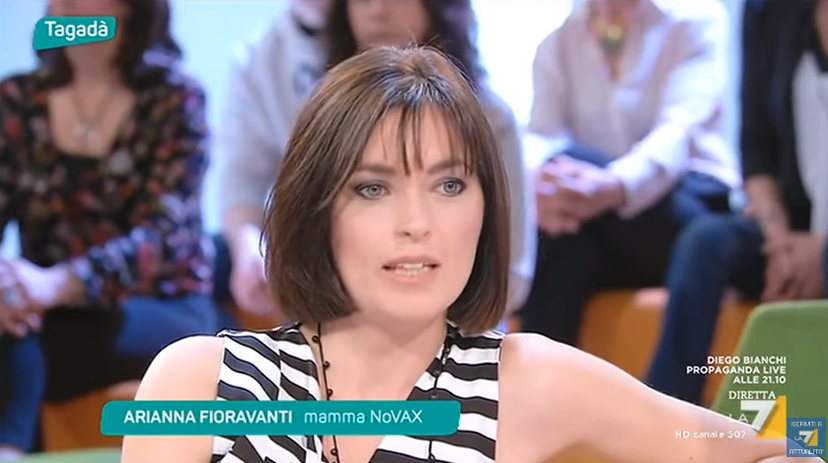 Arianna Fioravanti: lo show della solita “mamma informata” a Tagadà preview