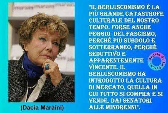 Dacia Maraini e le parole (false) contro Berlusconi su Facebook
