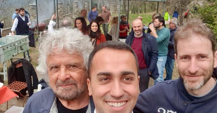 di maio casaleggio grillo taverna