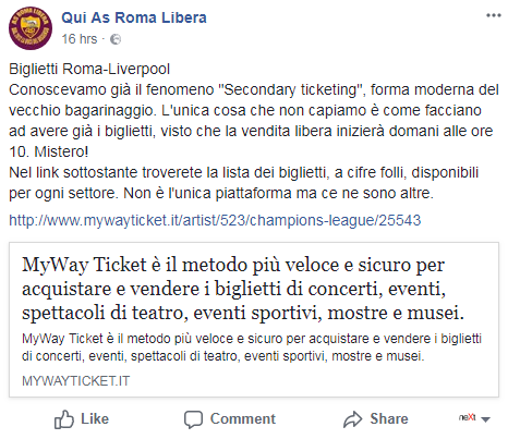 scondary ticketing roma liverpool biglietti 1000 euro - 4