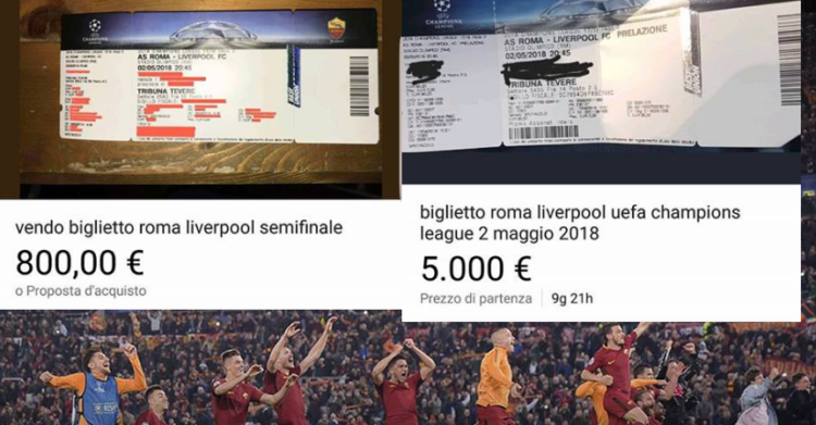 secondary-ticketing-roma-liverpool-biglietti-tribuna onore olimpico - 5