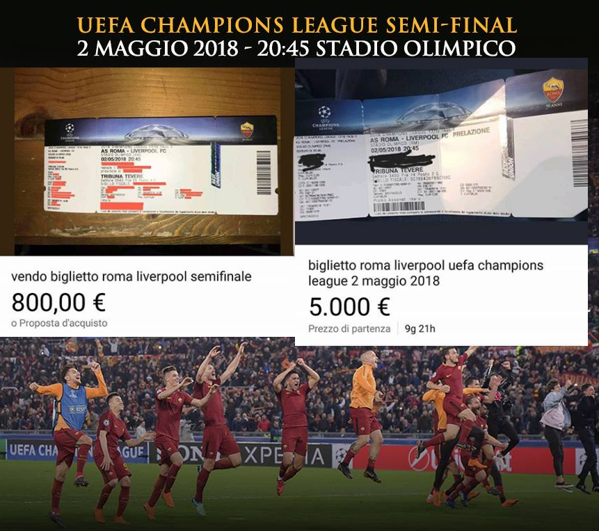 Come i bagarini vendono i biglietti di Roma-Liverpool di Champions League article-post