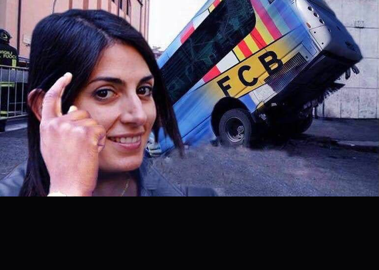 Come hanno preso i romani il post di Virginia Raggi sulla vittoria della Roma contro il Barcellona article-post