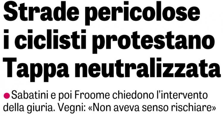 buche giro d'italia roma