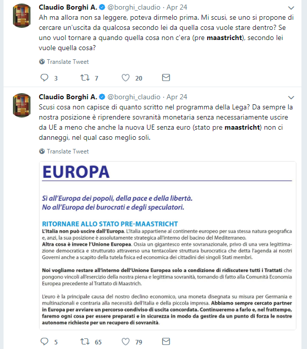 claudio borghi savona no euro - 2