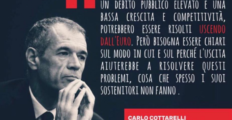 cottarelli uscita euro libro - 2