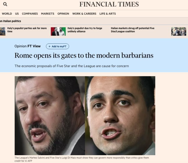 financial times barbari roma