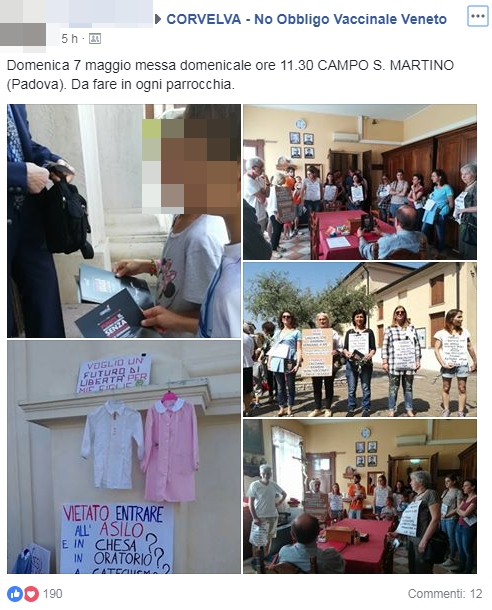 free-vax protesta chiese esclusione materne - 2